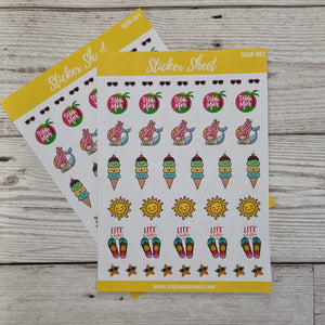 Summer Stickers - SUM001