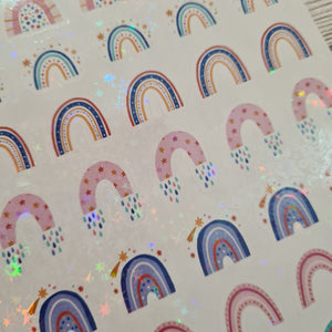 Rainbow Holographic Stickers - CUTE 002