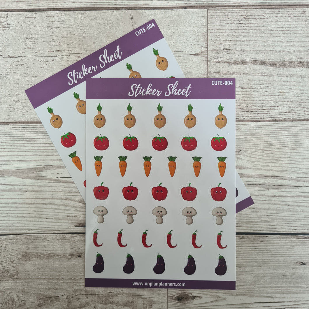 Vegetable Stickers - CUT 004