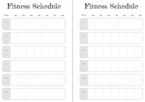 Pink Floral 12 Week Exercise Diary