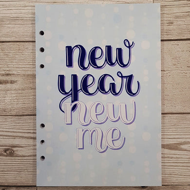 Blue New Year New Me 8 and 12 Week Organiser Refill