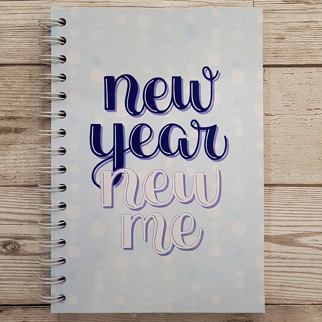 Blue New Year New Me 8 and 12 Week Food Diary