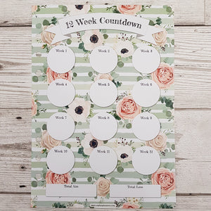 Green Floral Countdowns