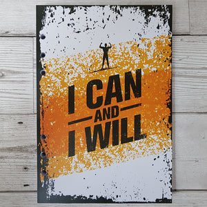 I can and I will (Male Figure) 8 and 12 Week Organiser Refill