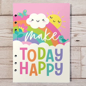 Make today happy 12 Week Food and Daily Life Diary Refills