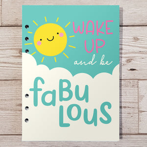 Wake up fabulous 12 Week Food and Daily Life Diary Refills
