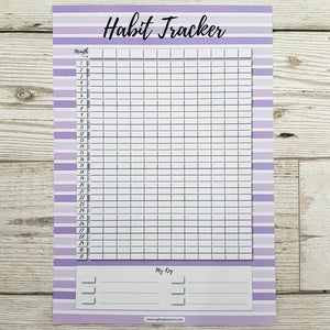 Purple Stripe Habit Tracker