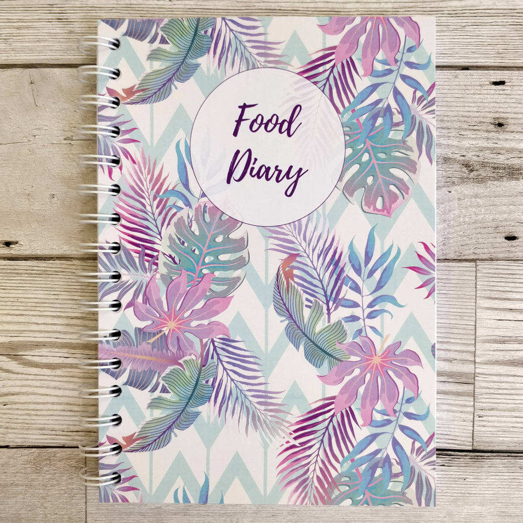 Pastel Tropical 12 Week Food and Daily Life Diary