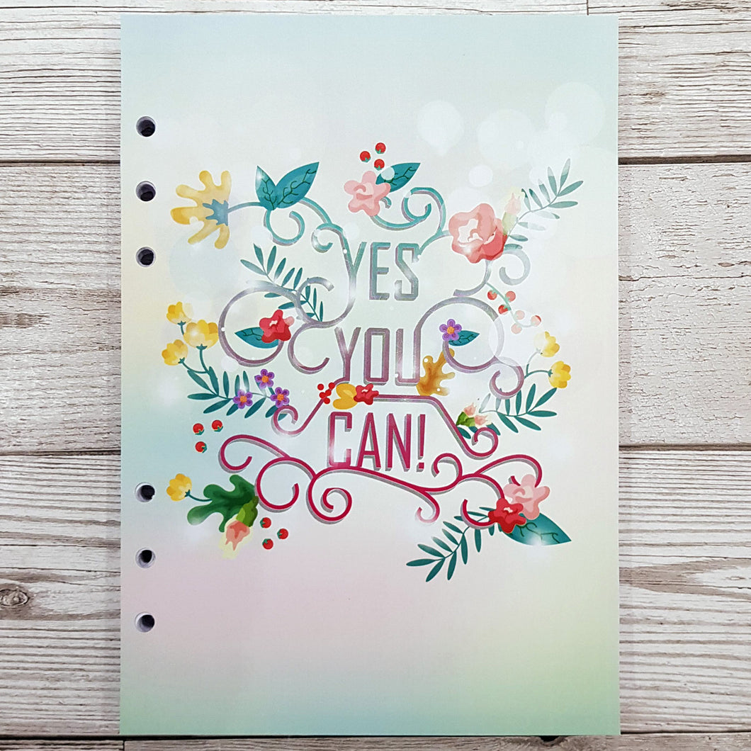 Yes You Can 6 Months Maintenance Diary Inserts