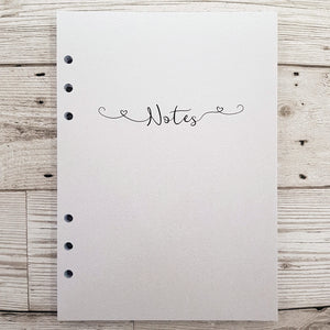 White Pearlised Note and To-do Pad