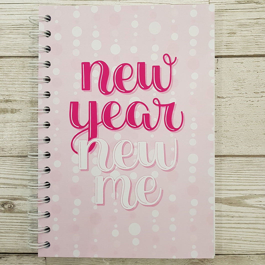Pink New Year New Me 12 Week Food and Daily Life Diary