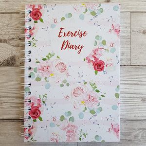 Pink Floral 12 Week Exercise Diary