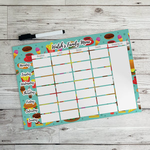 Personalised Reusable Meal Planners